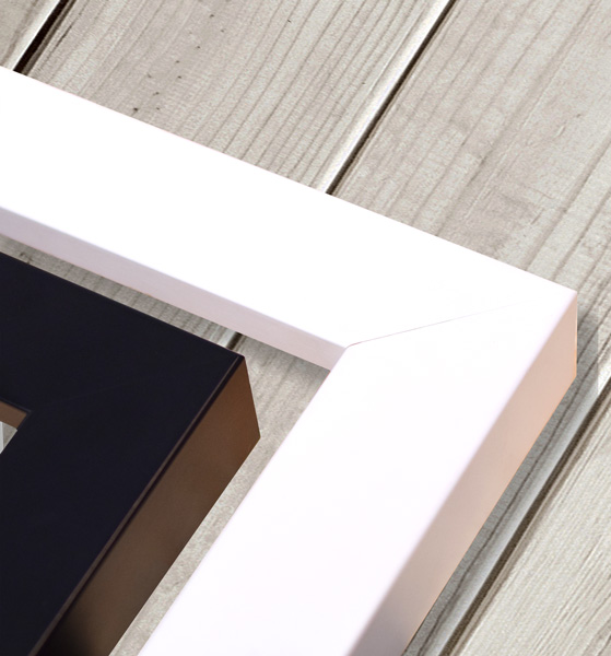 Acrylic Float frame available in black or white