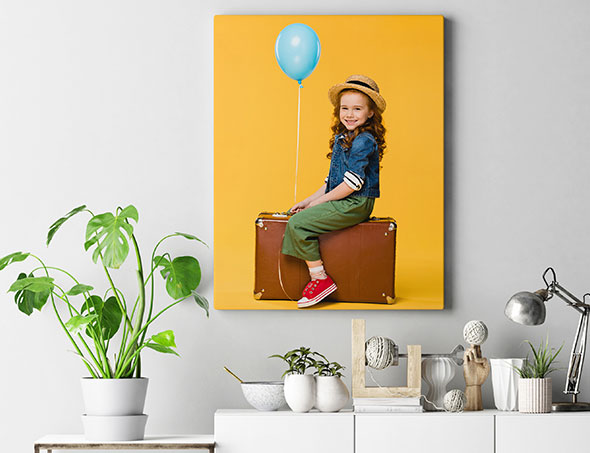 Canvas wrap in an easy carry presentation box