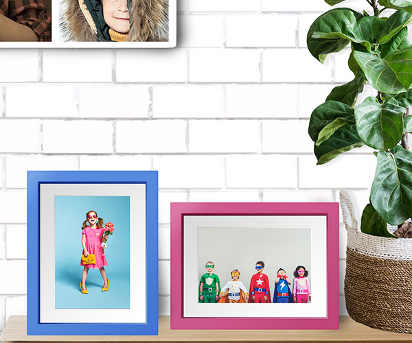 colourful desk frame