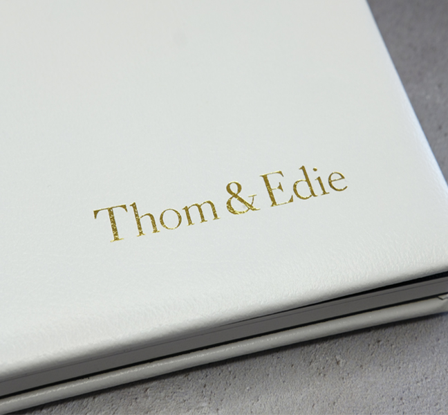 Gold leaf cover text