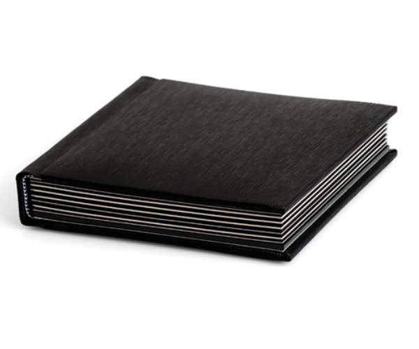 Matted black photo album