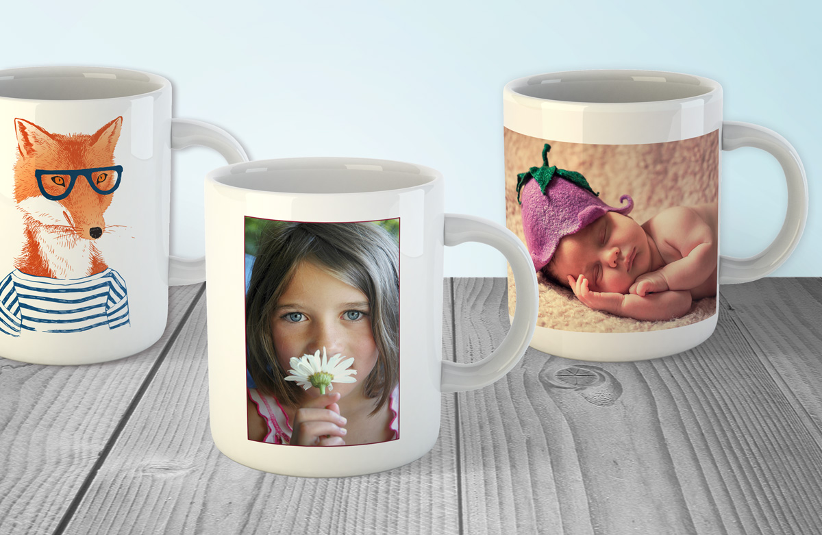 Photo mugs for weddings and special occasions